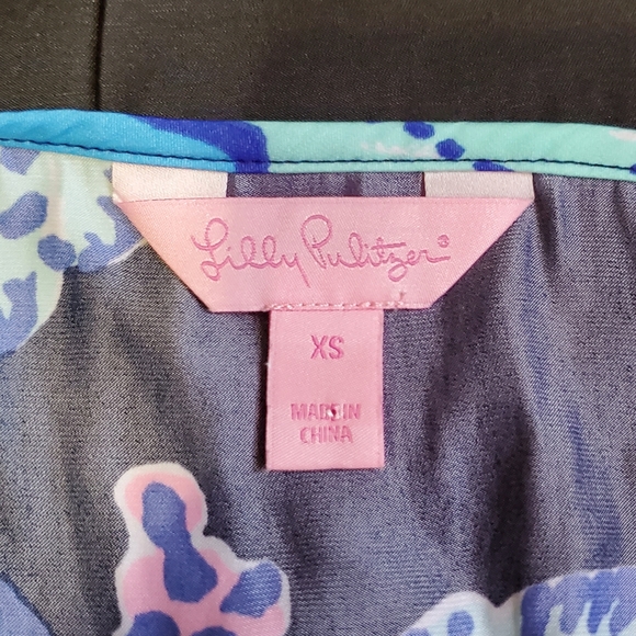 Lilly pulitzer spaghetti strap romper with belt - Picture 3 of 3